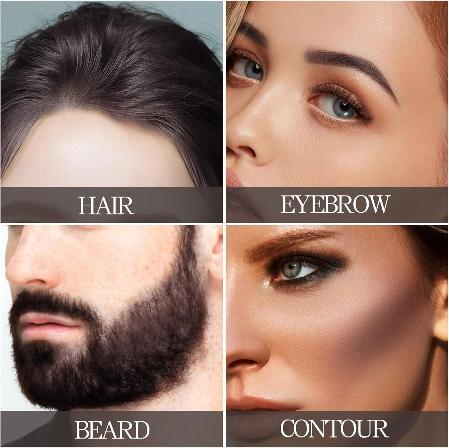 Apooliy Hairline Powder,Hair Shadow for Thinning Hair for Women and Men,Cover Gray Hair Root Touch up Powder,Hair Shading Filler - 03-Grey Brown image number 5