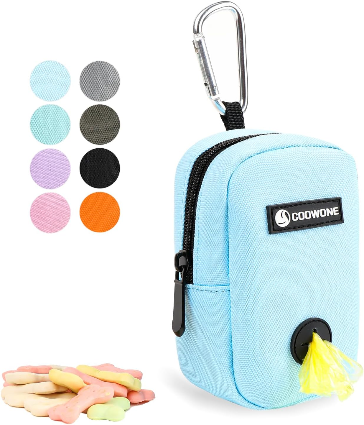 Dog Treat Pouch Dog Poop Bag Holder for Leashes, Pets Snack Container with Inner Mesh Bag, Puppy Supplies Perfect for Training and Walking - Hands Free Dog Waste Bag Dispenser -Dog Travel Accessories