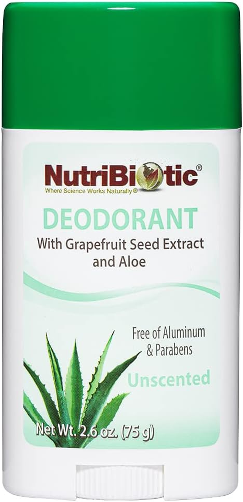 Nutribiotic Long Lasting Unscented Deodorant Stick, 75 Grams image number 4