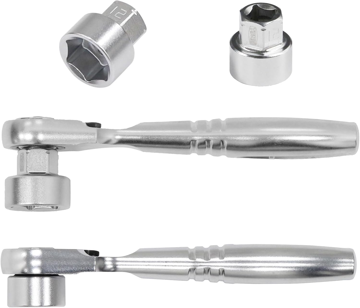 Tone N-S1183SSP Socket Wrench Set, 0.25 Inches (6.35 Mm) (1/4 Inch), Black, Contents: 11 Pieces image number 2