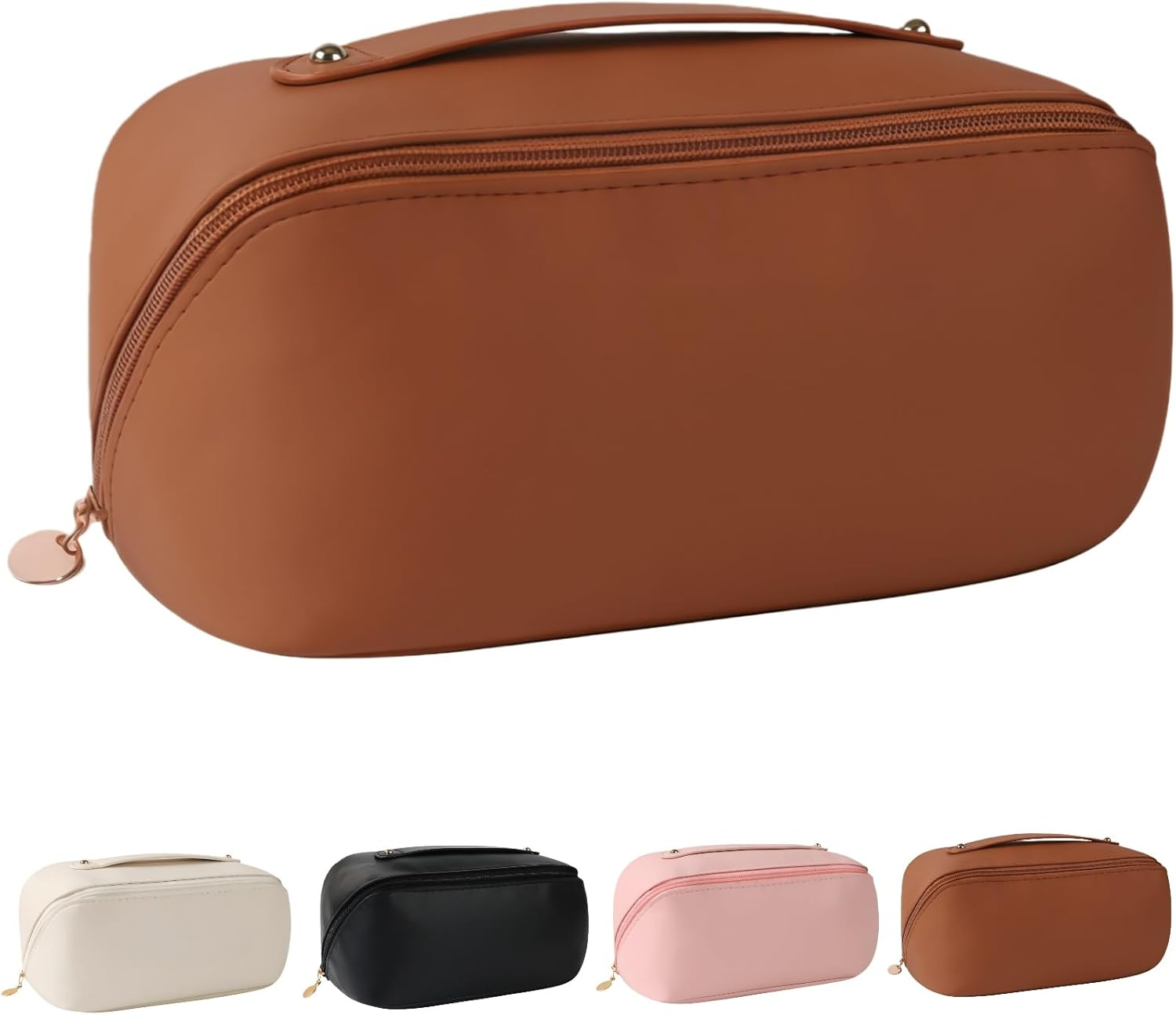 Makeup Bag, Large Capacity Storage Cosmetic Bag,Multifunctional Portable Wash Pouch for Women Travel Storage Bag Skin Care Cosmetics Toiletries (Black)