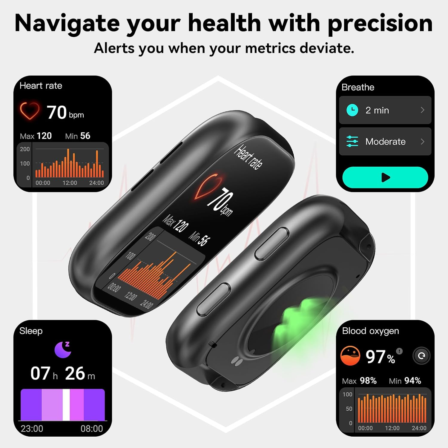 Smart Watches for Women Men,1.83" HD Smart Watch with Spo2/Sleep Monitor,2025 Fitness Watch with Bluetooth Call,120+ Sport Modes Activity Tracker Smartwatch for Android Ios Waterproof - Pink image number 6