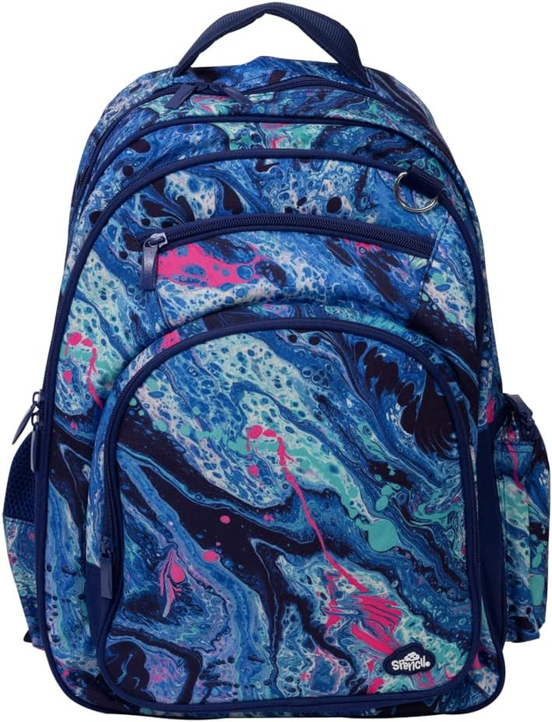 Big Kids Backpack, Kids Backpack, Schoolbag, School Bag, School Backpack - Liquid Marble