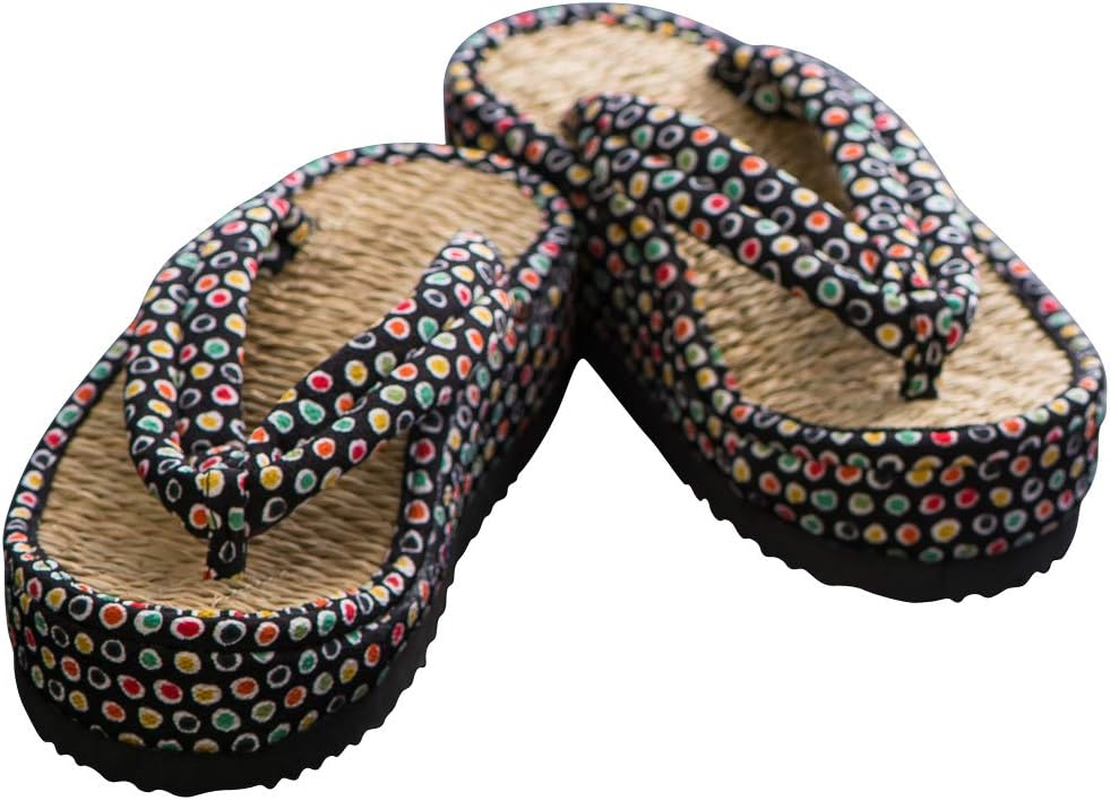 Yamashita Kogei 424270 Slippers, Natural, 7.9 Inches (20 Cm), Made in Japan, Nanashima Sandals, Large Grass Grass