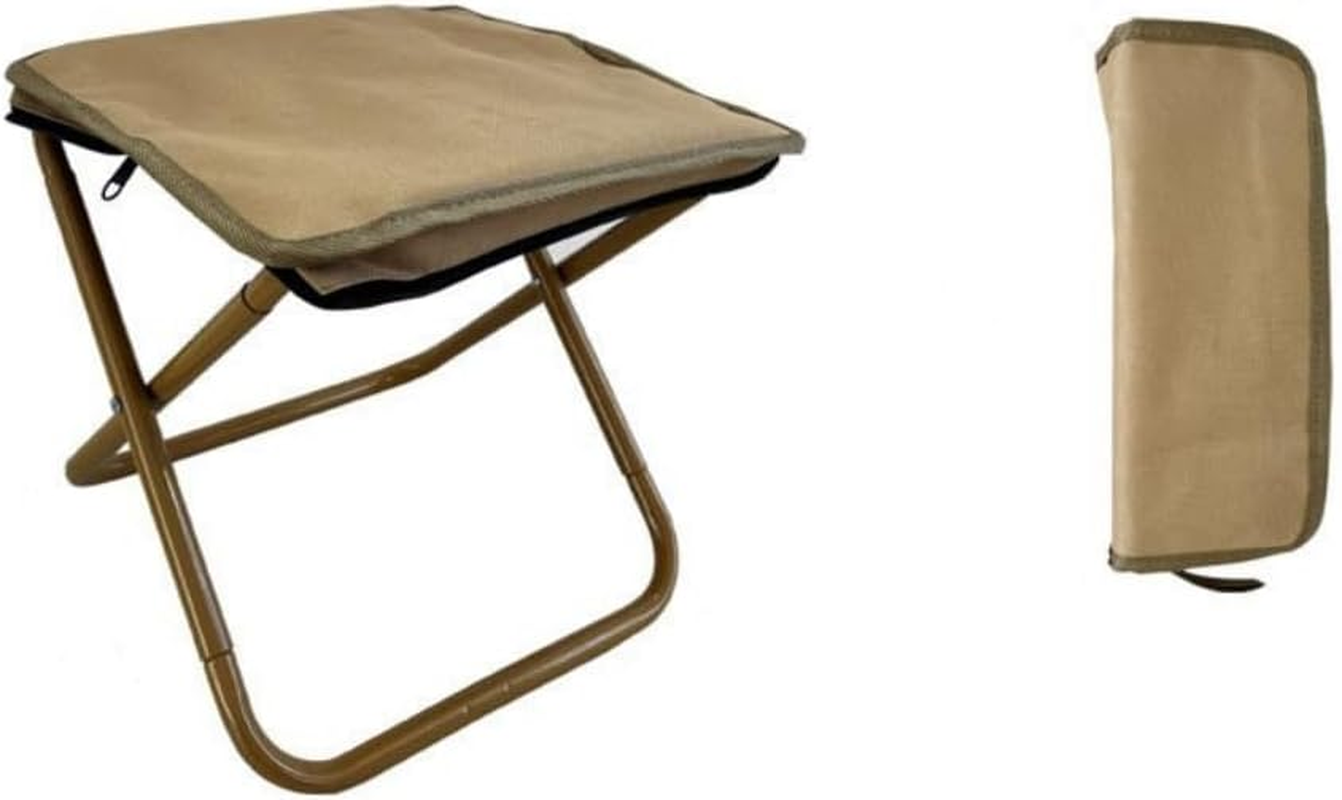 Folding Stool, Ultralight Travel Handbag Stool, Portable, High Load-Bearing, Thickened Bracket, Comfortable and Breathable for Outdoor,Camping,Hiking,Fishing,Queuing Rest,Long-Term Standing (Black)