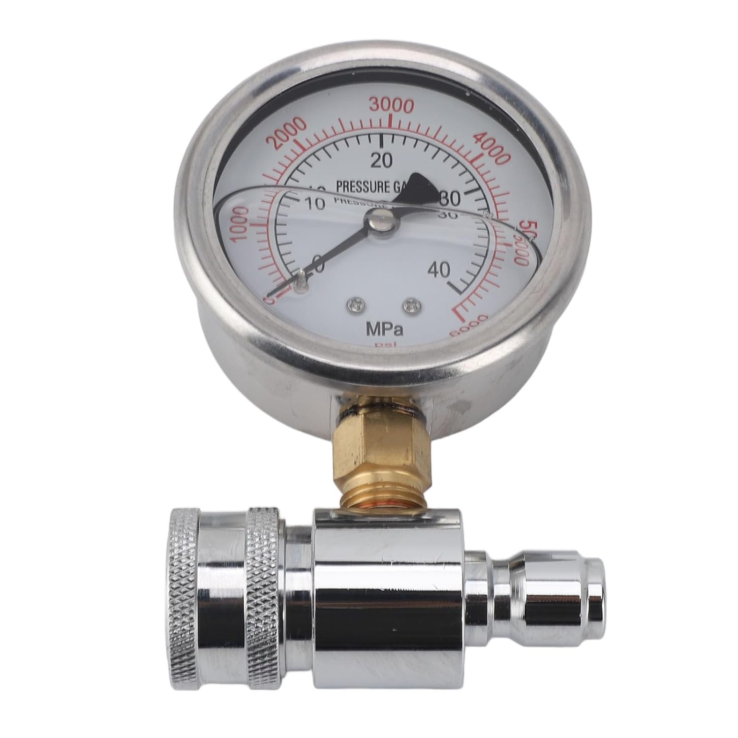 Pressure Washer Gauge 6000Psi High Pressure Quick Connect Parts Accessories for Car Washing Machines