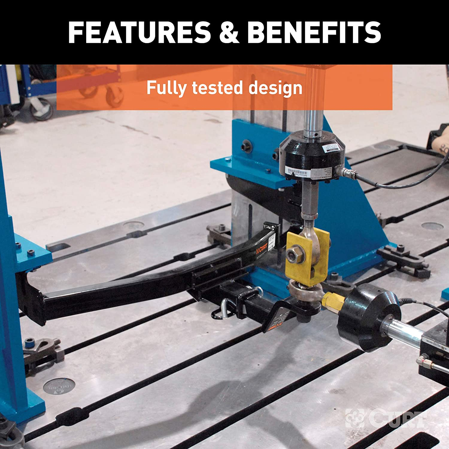 CURT 13392 Class 3 Trailer Hitch, 2-Inch Receiver, Compatible with Select Jeep Wrangler JL, Black