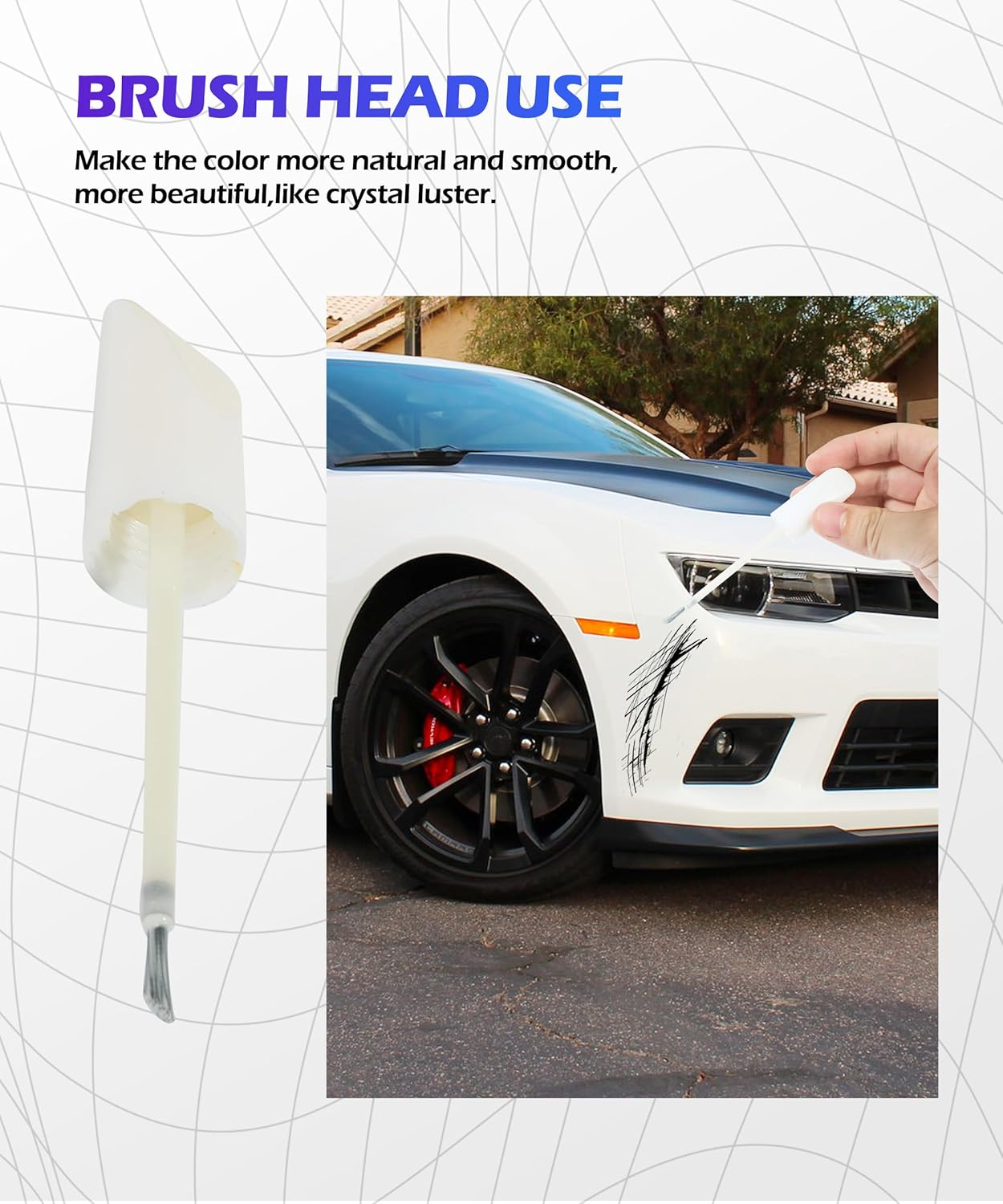 Car Paint Scratch Repair,Touch up Paint for Cars,Car Accessories Car Paint,Car Scratch Repair,Touch up Paint Pen,Car Scratch Remover Pen,Car Touch up Paint Pen for Erase Car Scratches (White) image number 2
