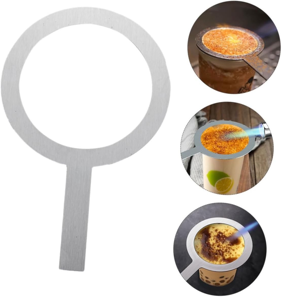 EPIGEIST 4Pcs Stainless Steel Baking Cup Rings Milk Tea Cup Rim Gaskets Smooth Anti-Scald Design for Dessert Shops Cafes and Milk Tea Lovers with Inner image number 1