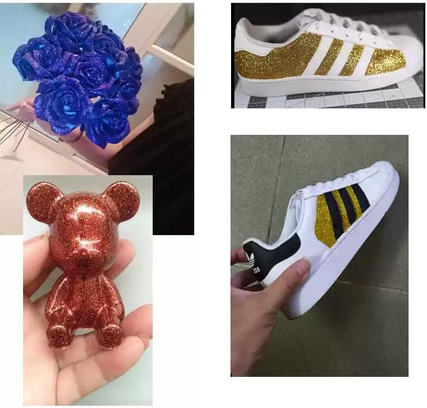 AIMALL 50G Fine Glitter Dust Powder, Holographic Iridescent Metallic Glitter for Body, Nail Art, Crafts, Jewelry, and DIY Projects, Non-Toxic and Sparkly Colours image number 6