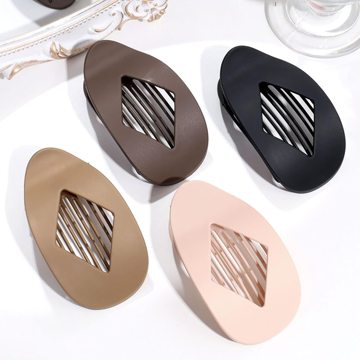 Pack of 4 Hair Clips Flat Hair Clips Women'S Flat Hair Clips for Women Hair Clip Flat for Thin and Thick Hair image number 4