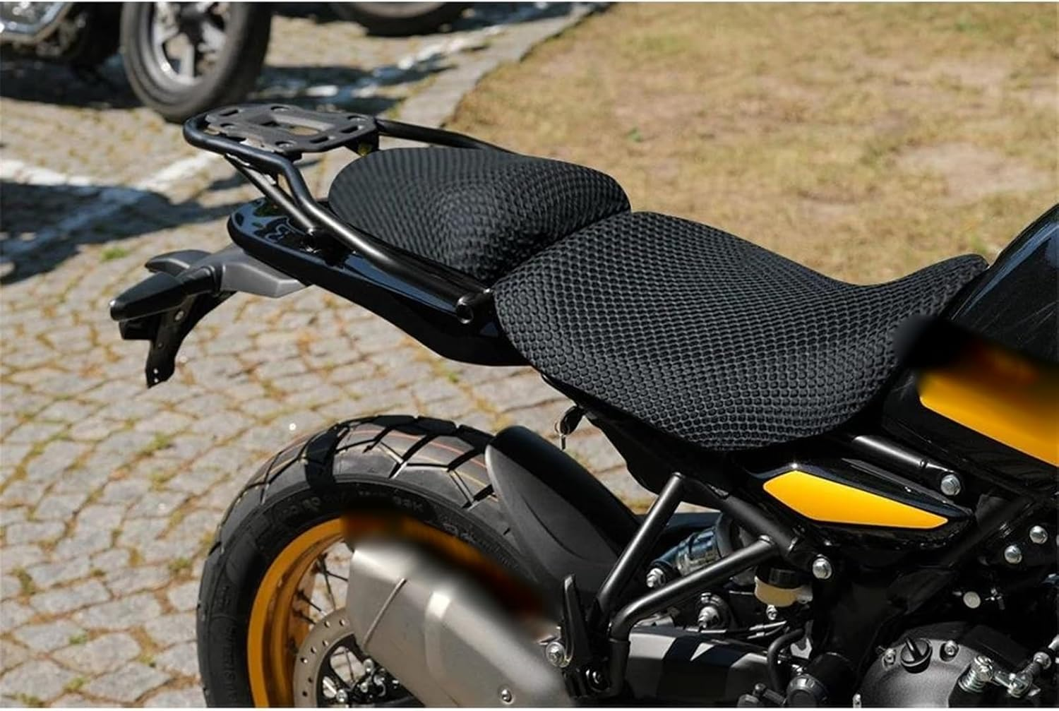 Motorcycle Seat Cover for Royal Enfield Himalayan 450 Seat Covers Seat Protect Cushion 3D Honeycomb Mesh Seat Cushion image number 1
