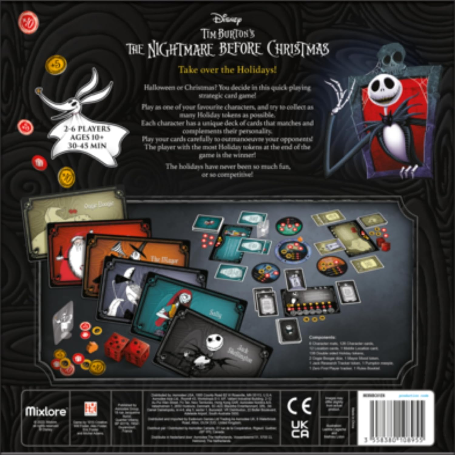 Mixlore | the Nightmare before Christmas - Take over the Holidays | Card Game | Ages 10+ | 2-6 Players | 30-45 Minutes Playing Time image number 4
