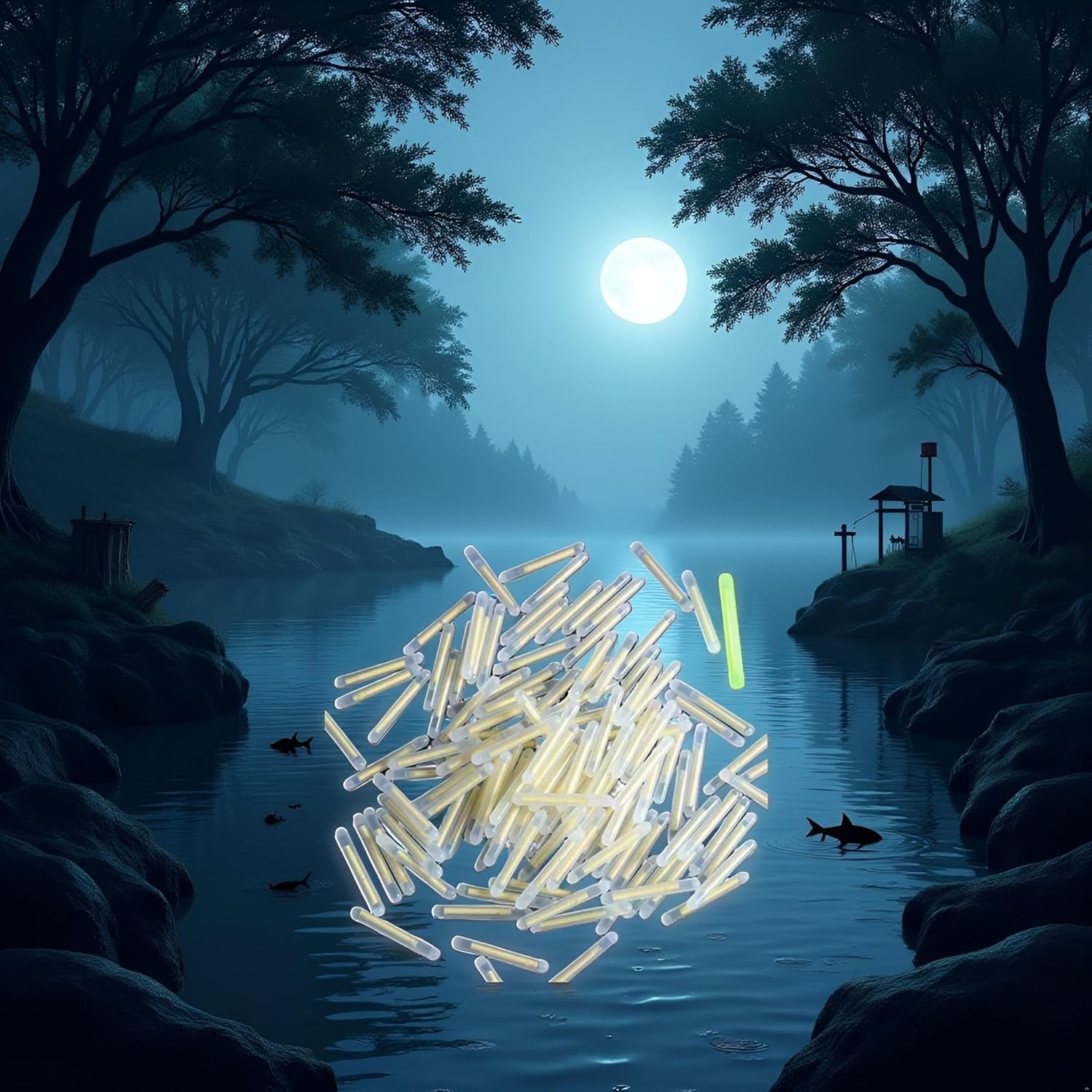 Puryupearl 100Pcs Yellow Fishing Float Light Stick Fluorescent Lightstick LED Fluorescent Dark Glow Sticks Fishing Float Accessories 3Mm Corks, Floats and Bobbers Terminal Tackle and Accessories image number 3