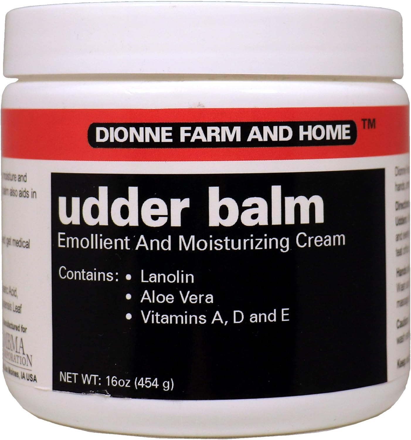 Dionne Farm and Home Udder Balm 16 Oz Jar image number 1