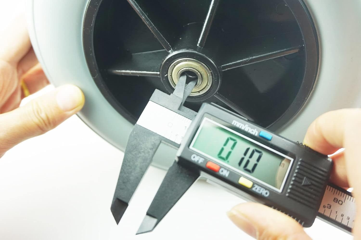 8" X 2" (200X50) Caster Solid Rubber Front Rear Caster Tires Wheels Assembly for Many Standard Wheelchairs Powerchairs/Electric Wheelchair Replace image number 3