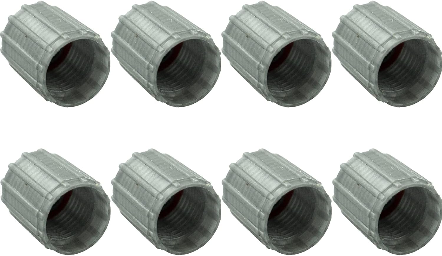 Tyre Valve Caps, Silver Grey Plastic, Universal for Cars, Suvs, Bicycles, Motorcycles, Trucks, 20 Packs image number 3