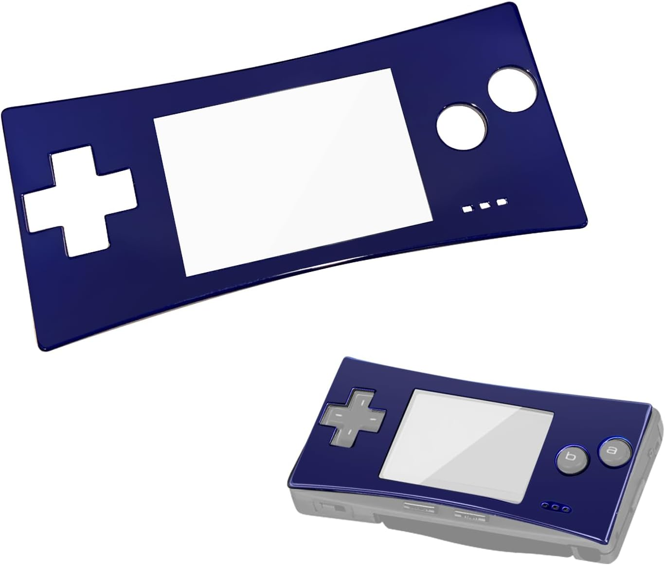 XBERSTAR Gameboy Micro GBM Controller Replacement Faceplate Cover (Black)