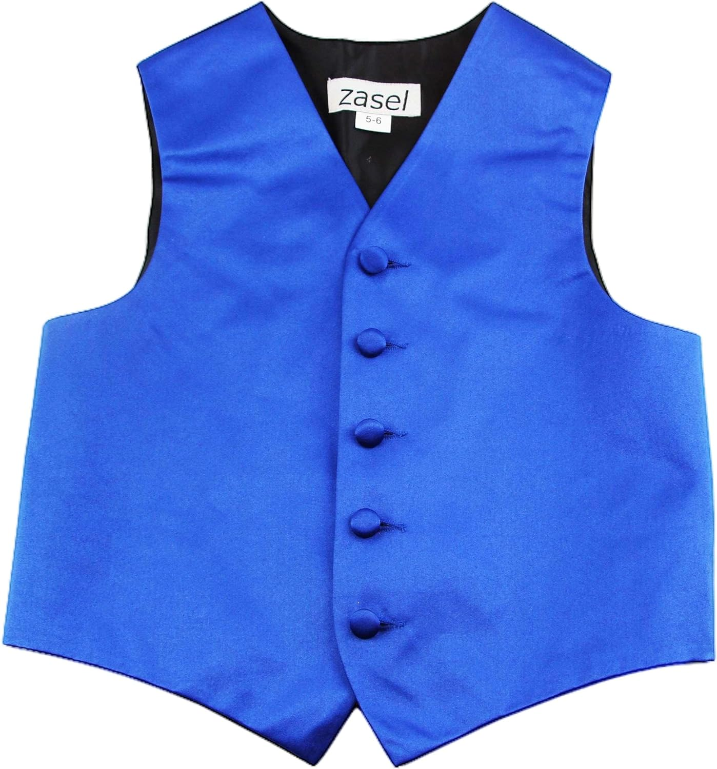 Royal Blue Boys Junior Vest Adjustable Waistcoat image number 1