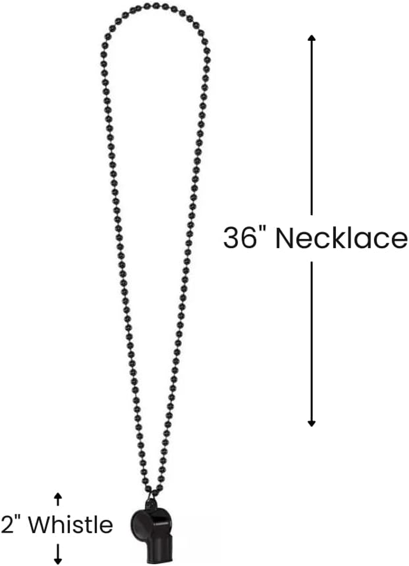 Amscan Whistle on Chain Necklace, Black image number 5