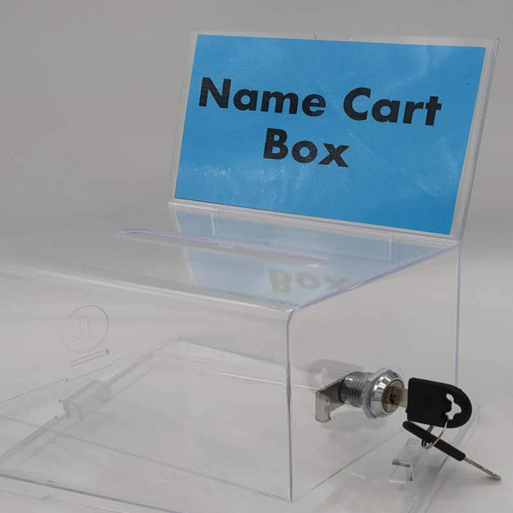 Acrylic Donation Box - Plastic Countertop Container - Best for Voting,Charity,Ballot,Survey,Raffle, Contest,Suggestions,Tips,Comments image number 1