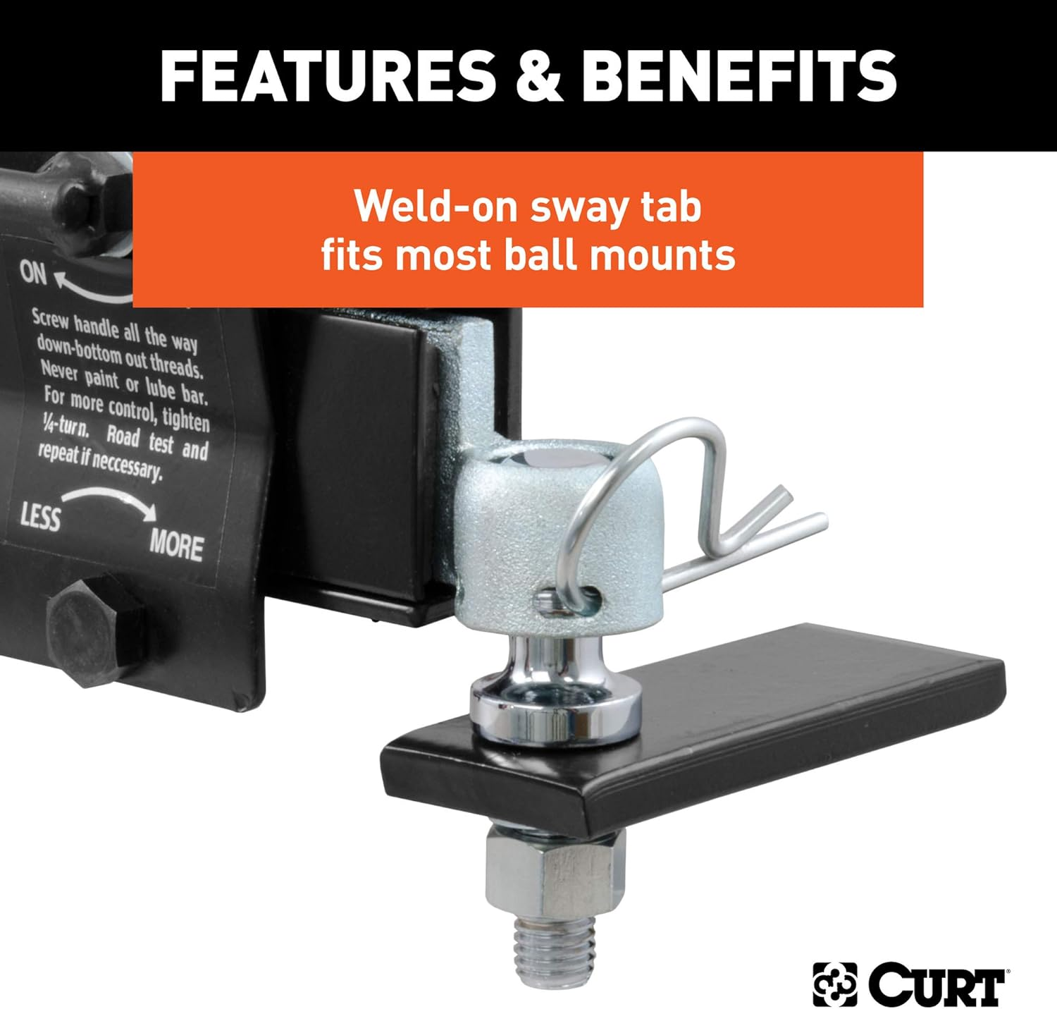 CURT 17200 Sway Control Kit image number 1