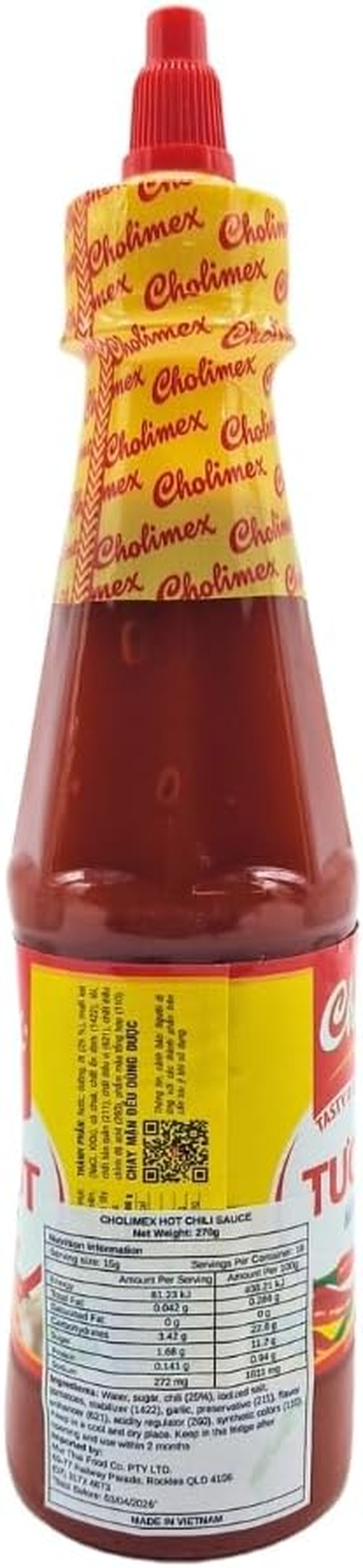 Cholimex Chilli Sauce 270G image number 1