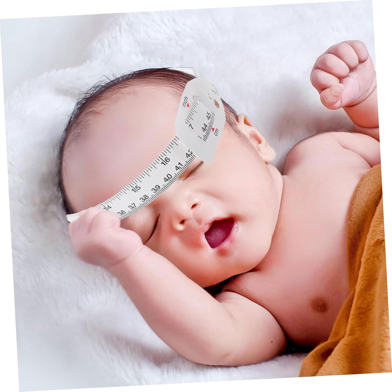 HOMSFOU Baby Head Circumference Measuring Ruler, 24Inch Head Measuring Tape, PP Plastic Infant Head Circumference Tape 26Cm+60Cm image number 5