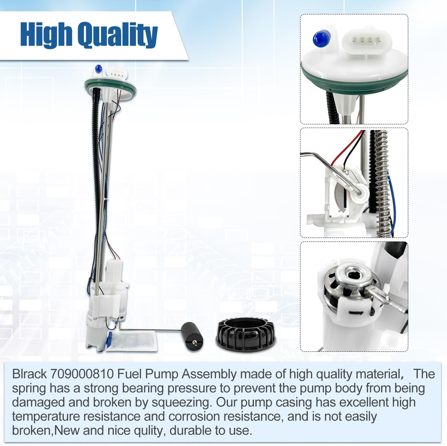 Blrack 709000810 Fuel Pump Assembly, Automotive Replacement Parts Compatible with 2019-2021 Can-Am Ryker STD 600/900 ACE Rally Edition 900 ACE 548874036 image number 1