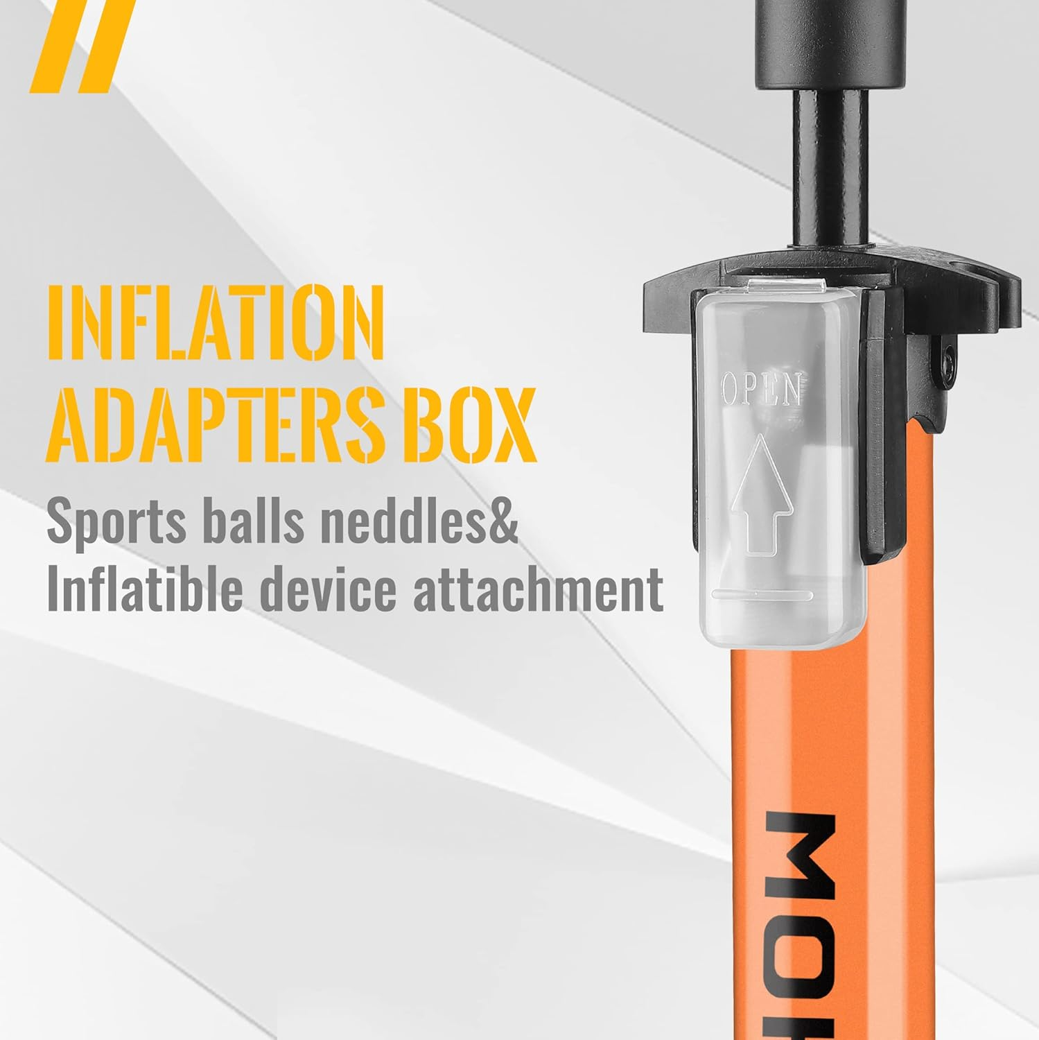 MOHEGIA Bicycle Pump, Air Pump 160 PSI High Pressure Floor Pump with Pressure Gauge, Hand Pump for All Valves - Presta, Schrader, Dunlop, Car, French Valve, for Bike, Tyre, Ball - Blue image number 2