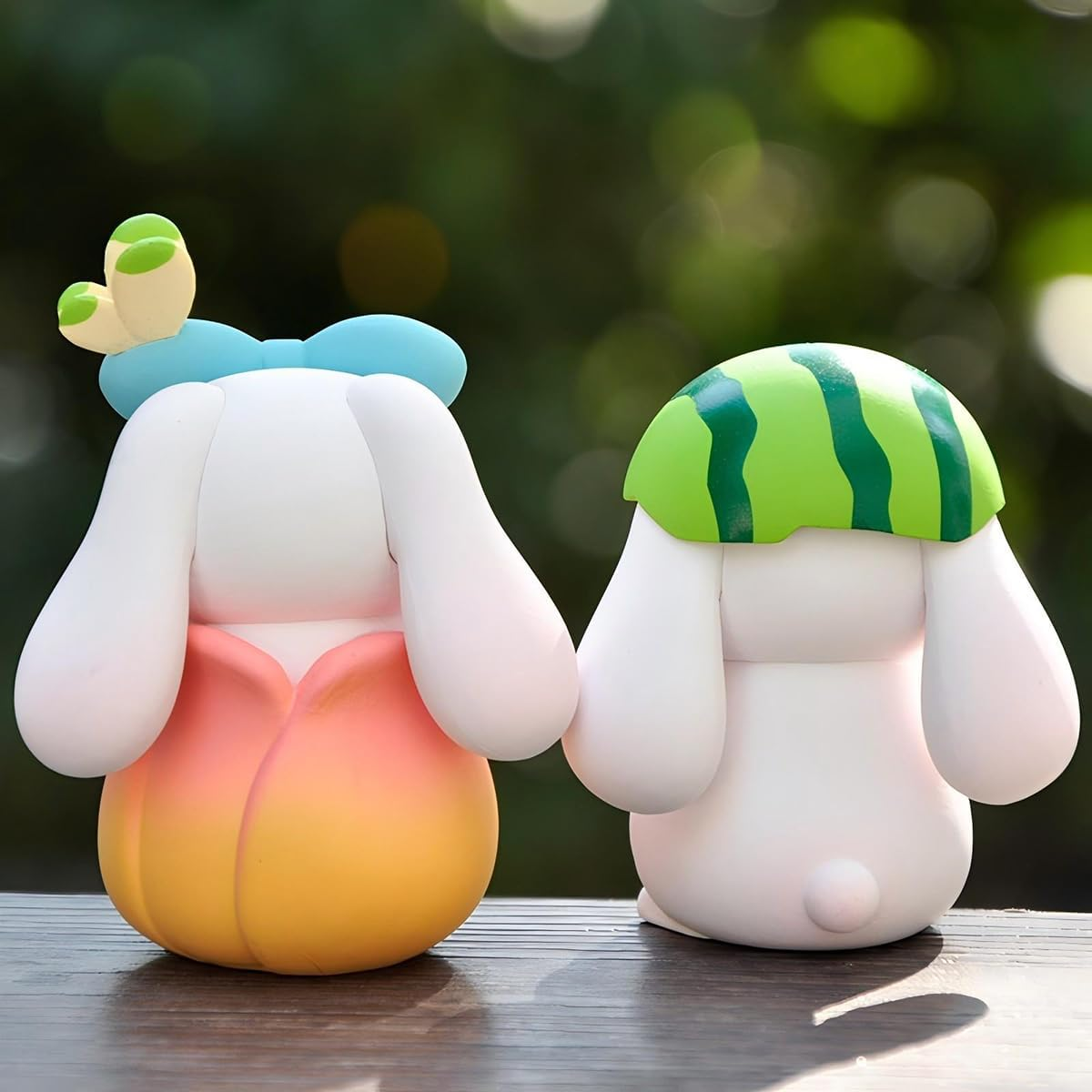 Cosplay Rabbit Figure Set Cute Anime Desktop Decoration Ornament Kawaii Anime Figure Fan Birthday Gift Collection 1.6X2.2In (6PCS) image number 5