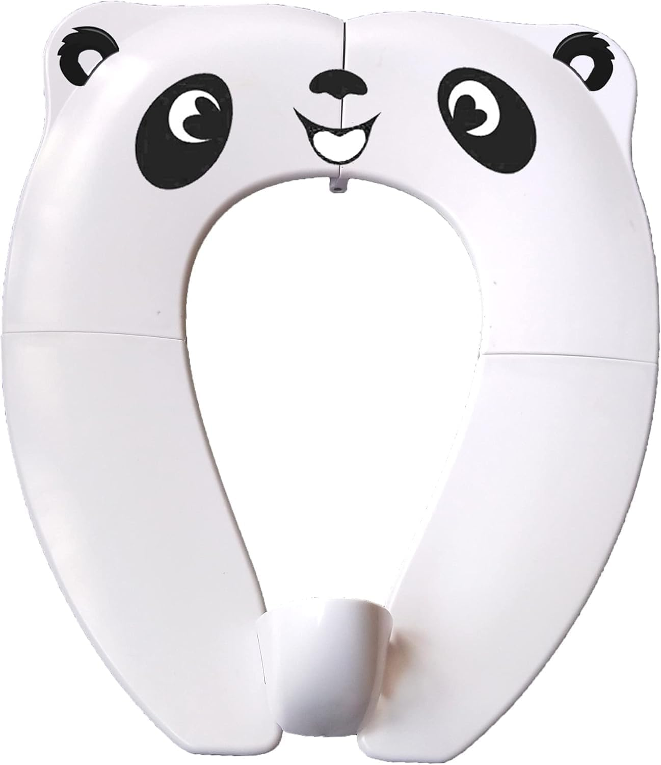 Portable Potty Training Seat, Blue ABS Foldable Design, 8 Non-Slip Pads, Splash Guard for Toddlers and Kids, Travel-Friendly with Carry Bag (White)