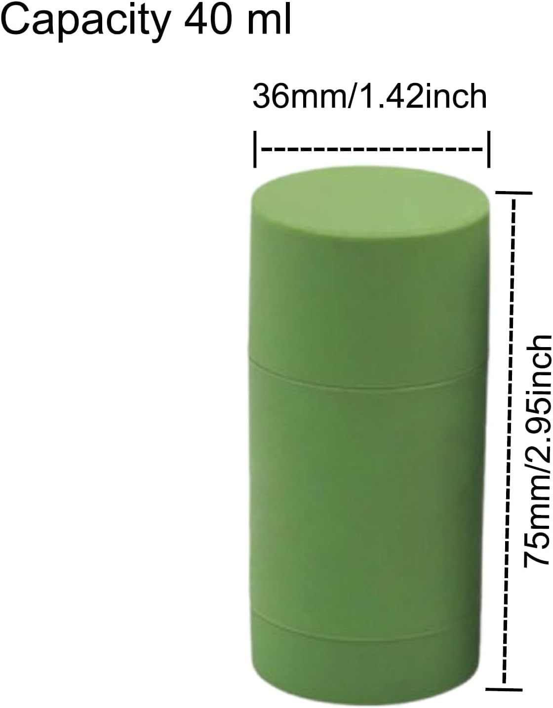 2 Pcs 40Ml Empty round Deodorant Containers Plastic Deodorant Tubes Twist up Stick Container Homemade Deodorant Dispenser image number 4