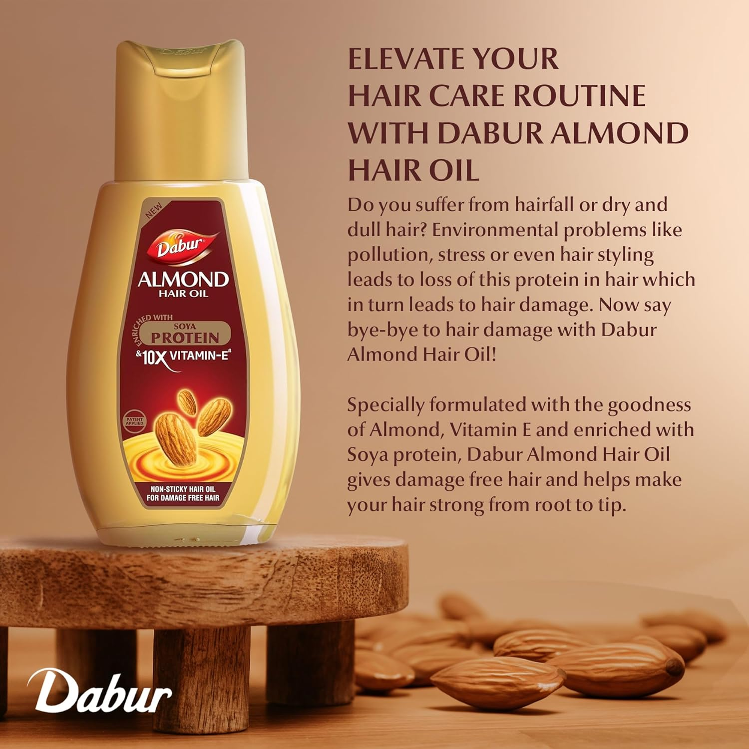 Dabur Almond Hair Oil, 200Ml