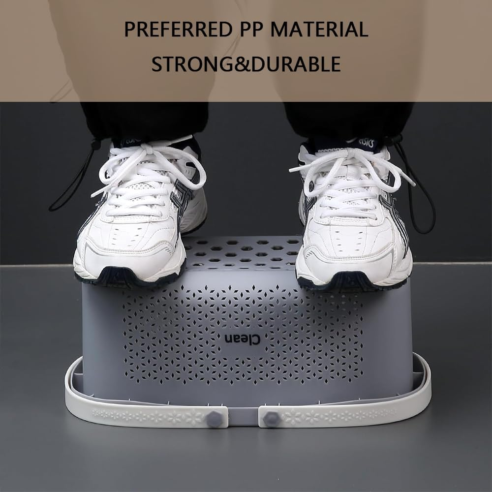 Plastic Portable Shower Caddy with Handle &ndash; Gray Storage Basket Tote for Bathroom, Dorm, Travel, Gym, Kitchen, and Bedroom Organization image number 6