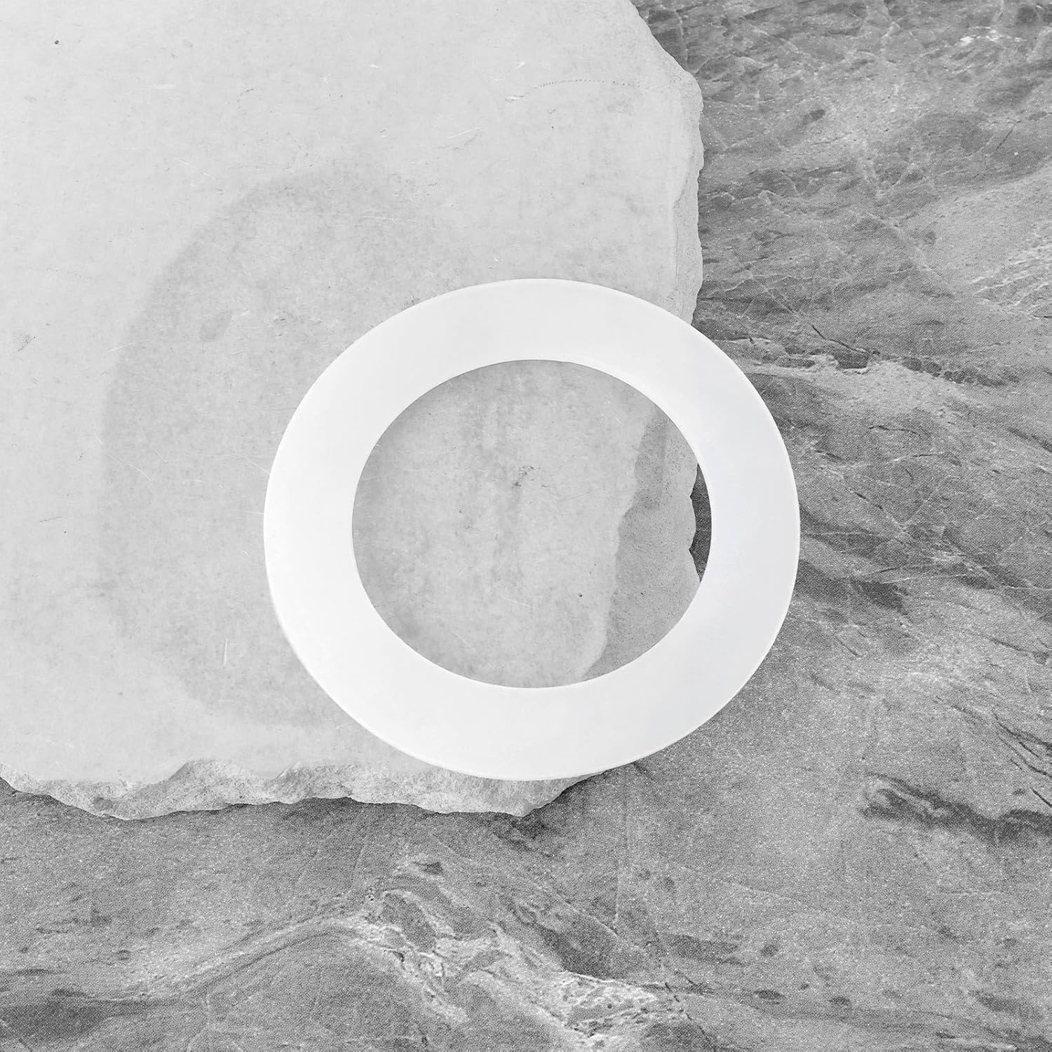 2 Pcs Silicone Flushing Valve Base Sealing Gasket Toilet Water Tank Seal 80X54X3Mm Compatible with Toto THU440-A THU451 10A-A White