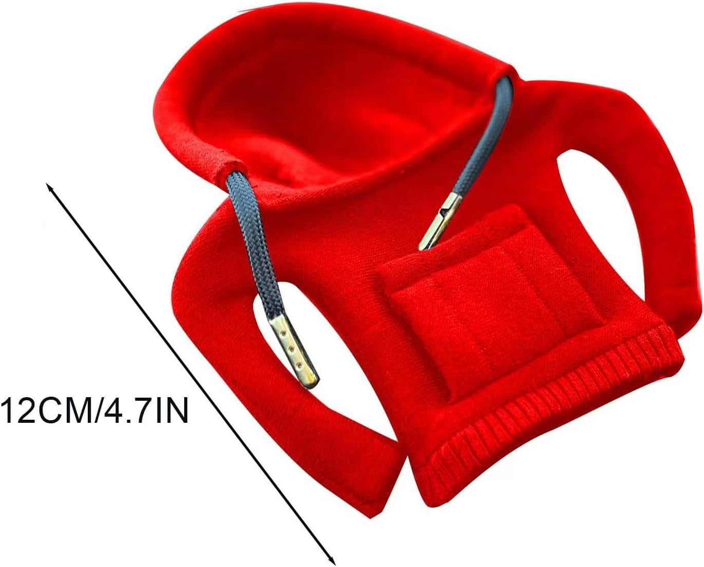 ZUJIACUN Fashion Hoodie Car Cover 2PCS - Winter Warm Sweater Shirt, Interior Accessories, General Automotive Decoration (Red Orange) image number 5