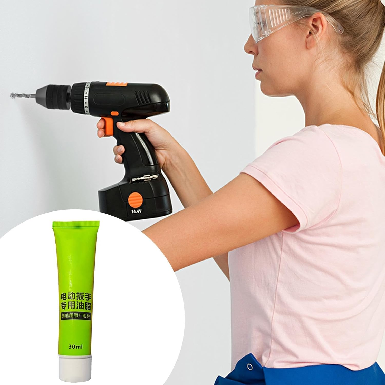 5PCS Tool Grease, Electrical Power Tool Rotary Bit Lubricant Heavy Duty Grease 30Ml, All Purpose Grease anti Seize Protectant Lubricant for Rotary Hammer image number 5