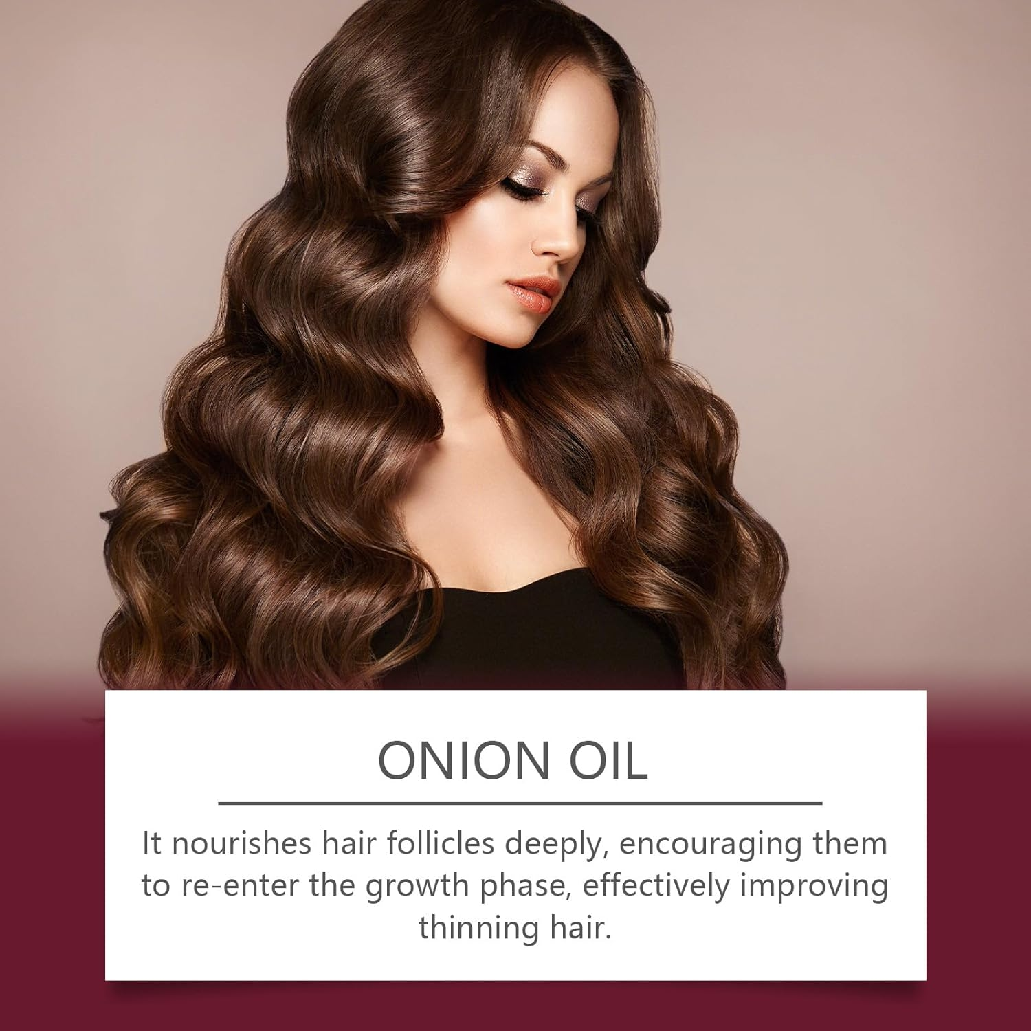 Red Onion Hair Growth Oil Onion Serum Spray: Fast-Absorbing, Non Greasy Formulated, Healthier Hair Enhances Shine, Reduces Hair Fall, Suitable for Dry, Thinning Curly Hair, Scalp for Thicker. (4PCS)