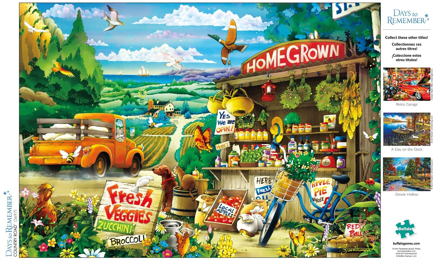 Buffalo Games - Days to Remember - Country Road - 500 Piece Jigsaw Puzzle image number 4