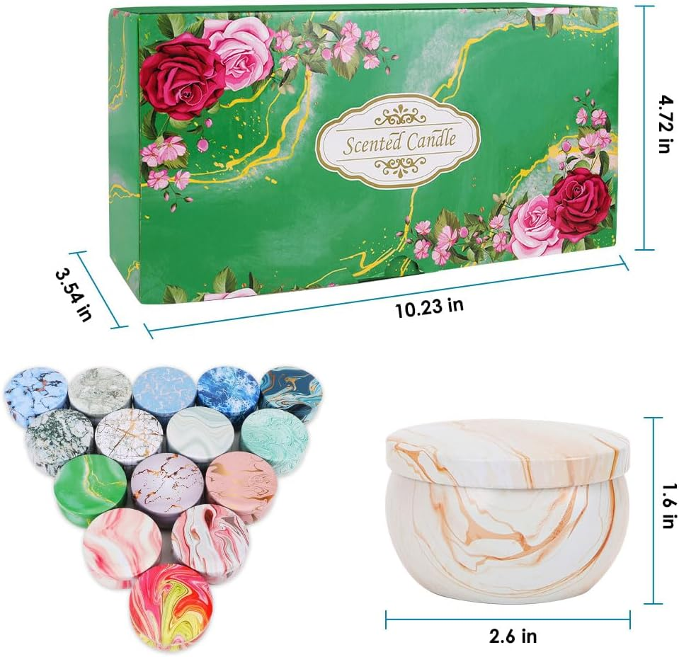 WOTOW Scented Candles Gift Set,16 Pack 79G Relaxing Aromatherapy Scented Candles Clearance, Travel Tin Stress Relief Candles for Home Scented, Women, Mother&rsquo;S Day, Christmas image number 5