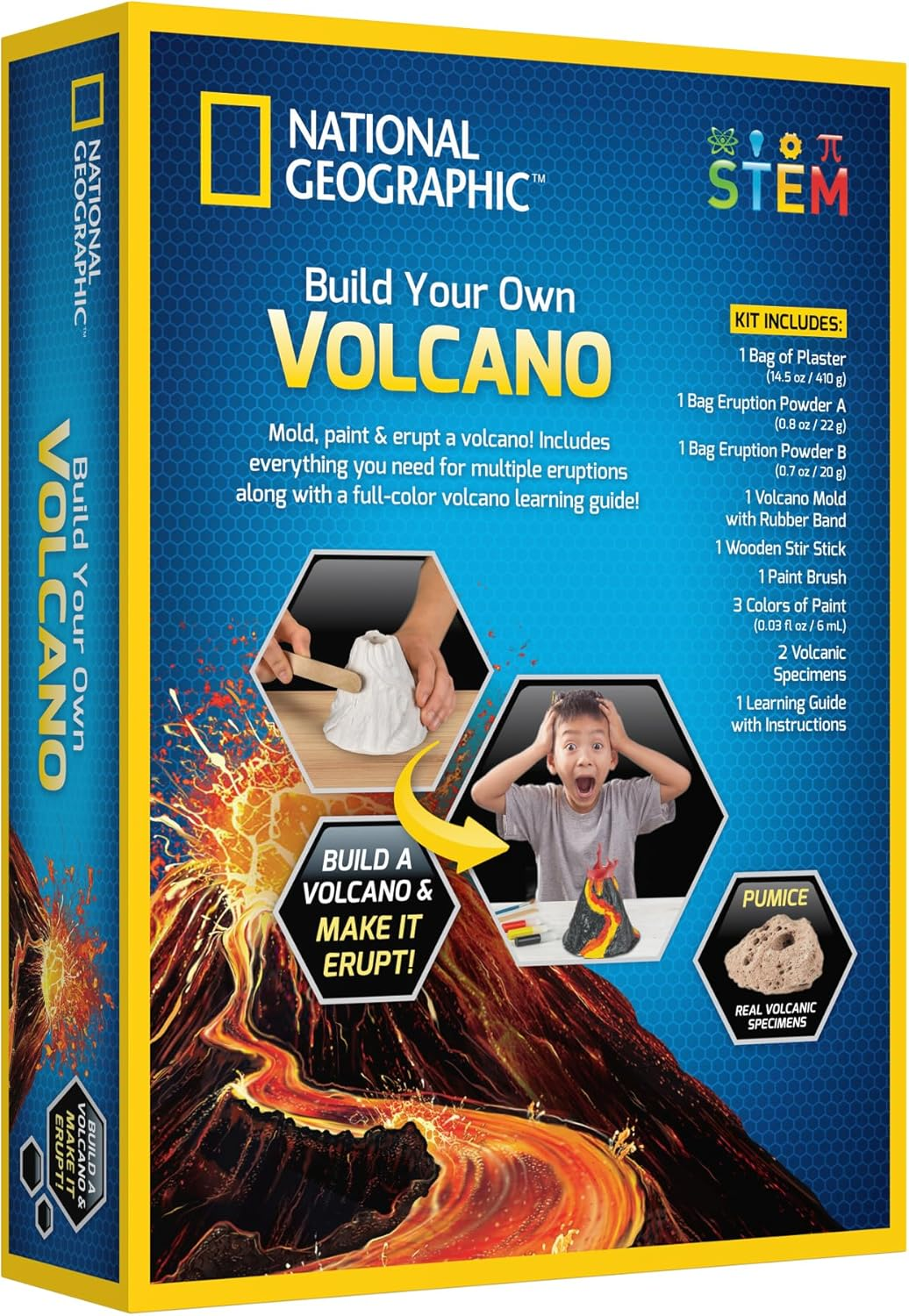 National Geographic Volcano Science Kit - Build and Erupt STEM Educational Toy image number 5