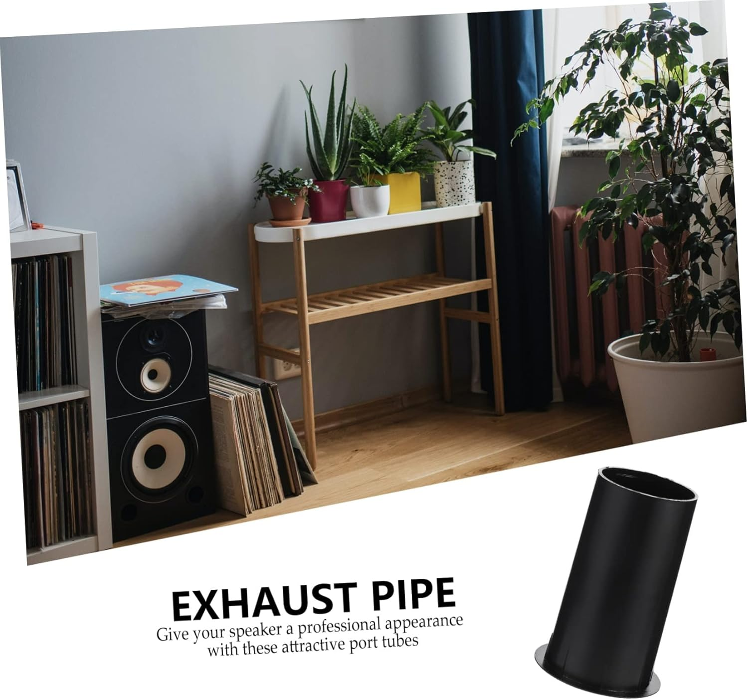 STOBAZA 10Pcs Speaker Port Tube Replacement Plastic Bass Outlet for Subwoofer Speaker Air Outlet Enhance Sound Quality in Box