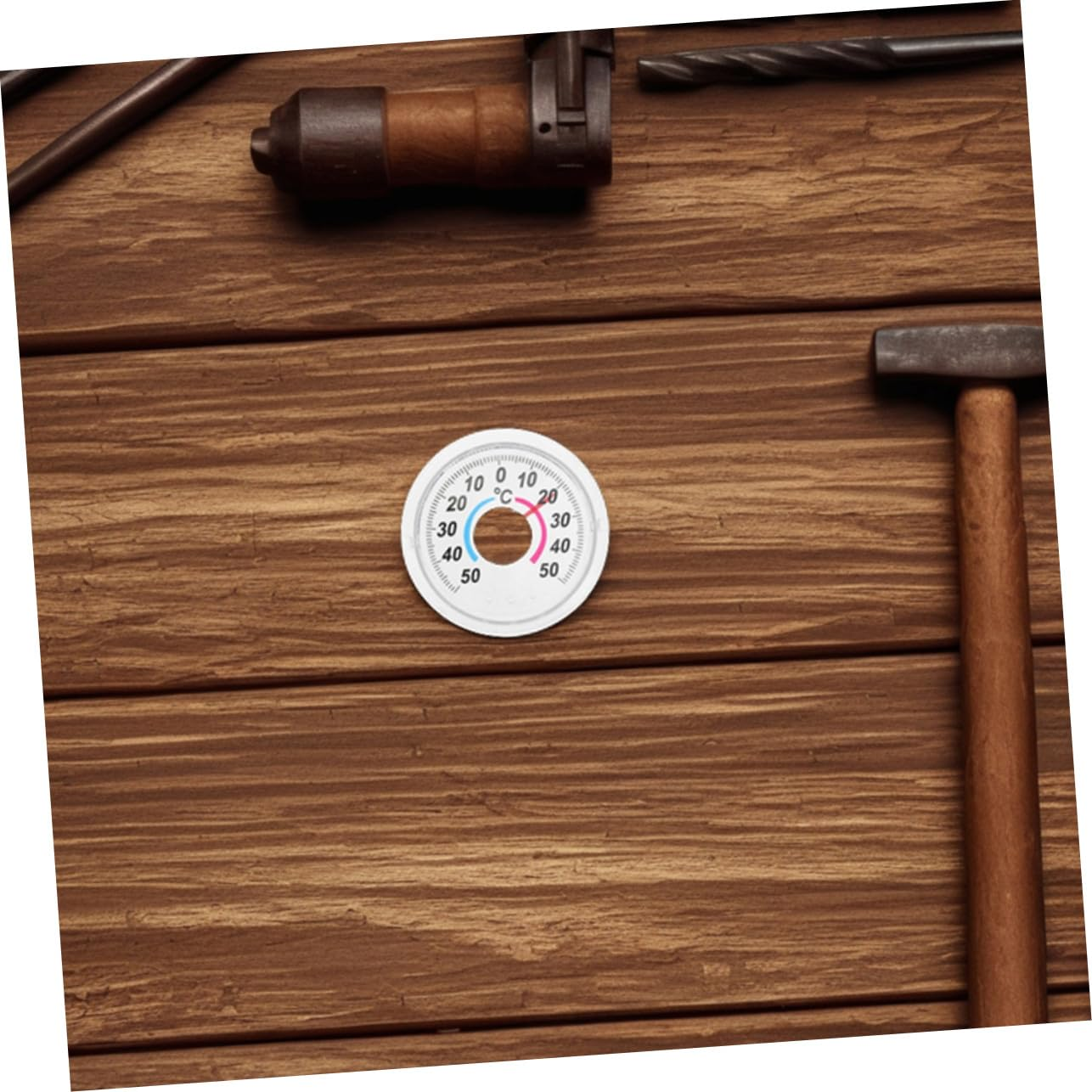 CLISPEED round Analog Indoor Outdoor Thermometer for Doors and Windows Space-Saving Plastic Gauge with Accurate Temperature Display Easy-Read Pointer Style for Home Weather Monitoring image number 6