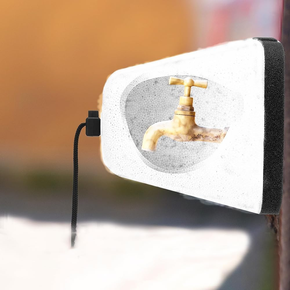 2PCS Outdoor Faucet Covers for Winter,Insulated Foam Faucet Cover Freeze Protection, Upgraded Foam, High Hardness Anti-Aging Reusable Winter Spigot Covers Water,Garden Watering Equipment image number 5