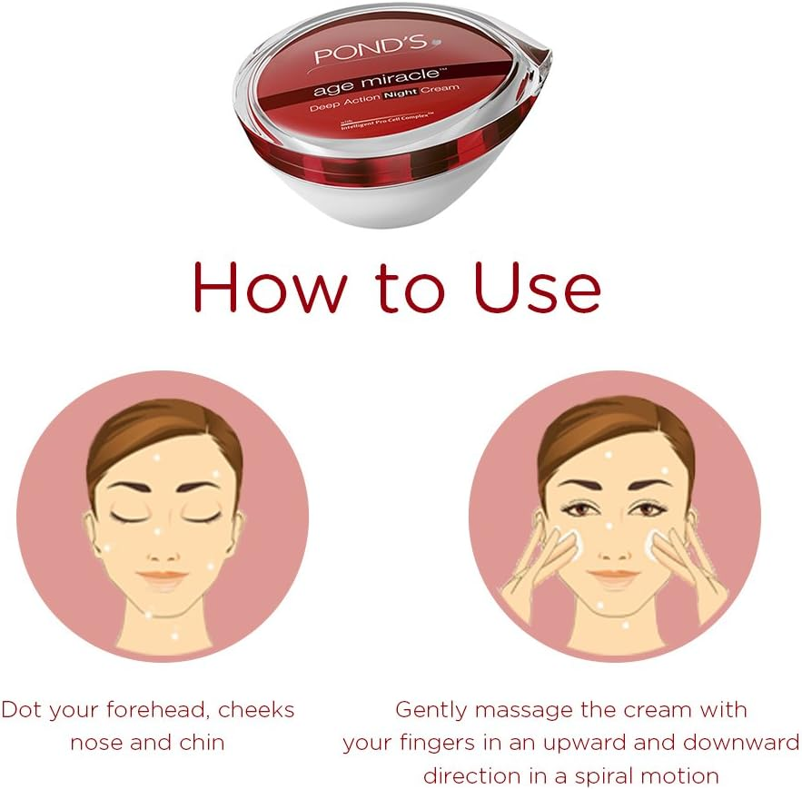 Pond'S Age Miracle Night Cream, 50G image number 3