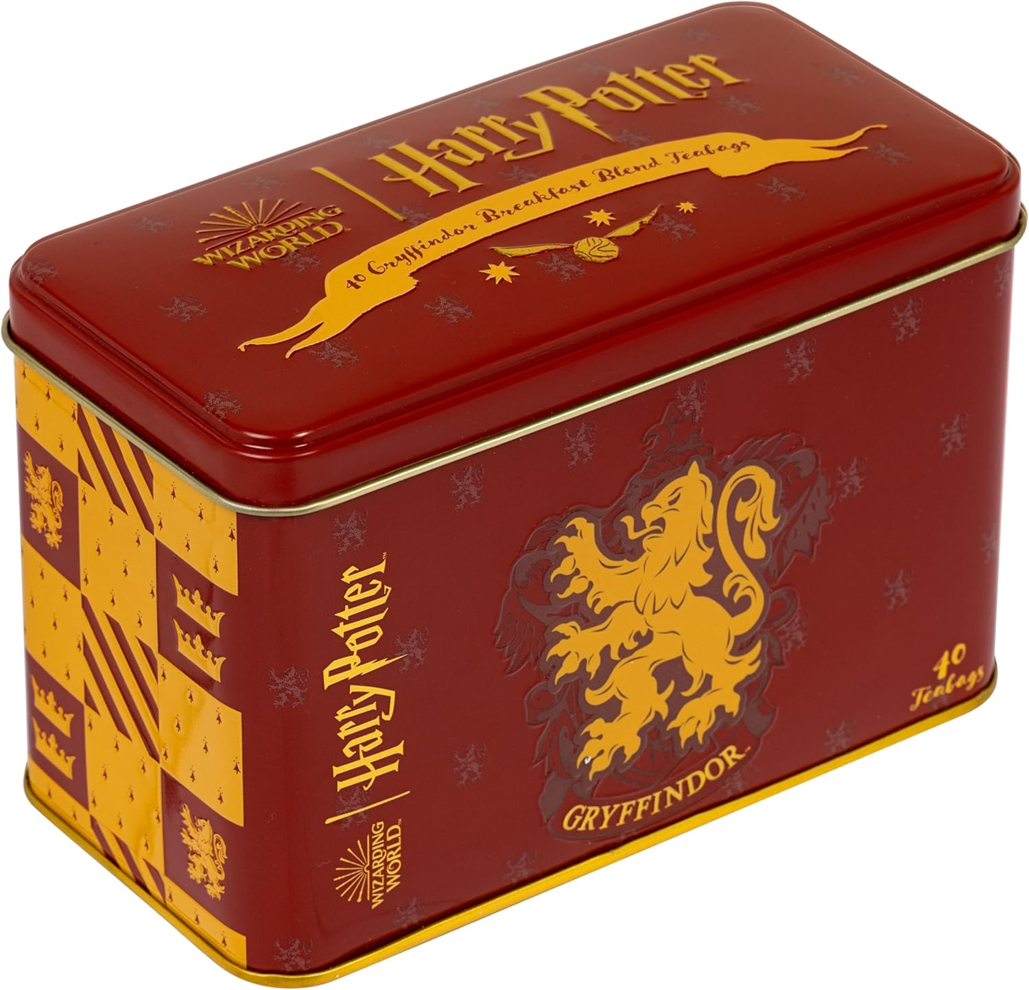 New English Teas Harry Potter Gryffindor Crest Tea Tin with 40 English Breakfast Teabags image number 6