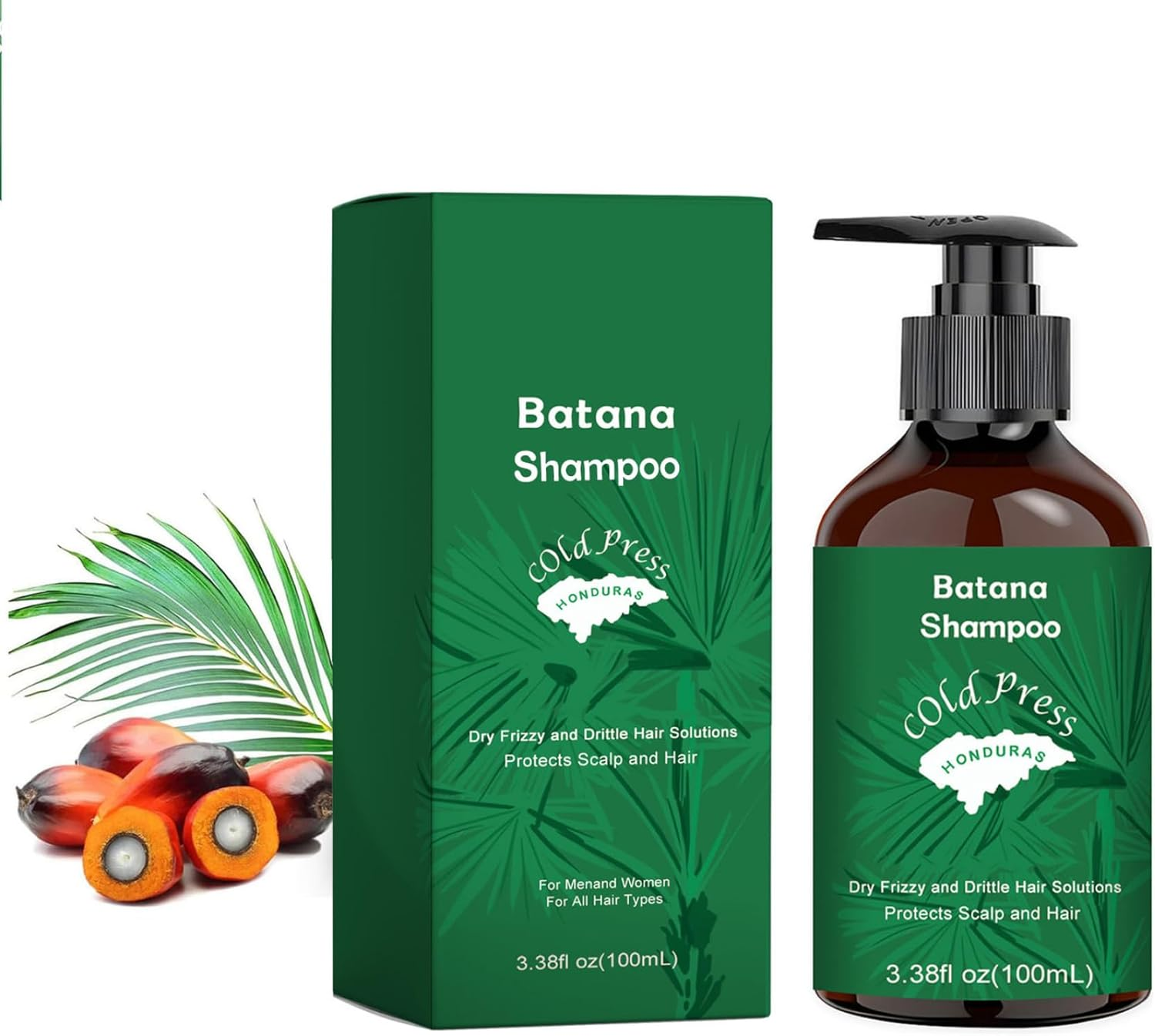 Raenseen Batana Oil Shampoo and Conditioner Moisturizing Duo for Soft Strong Hair Women Men Daily Hydration Green Conditioner One Size