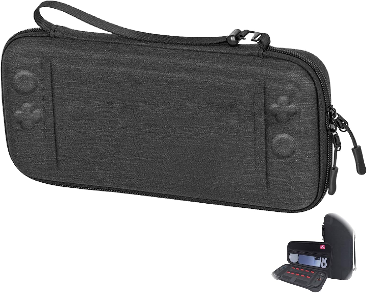 Apply to Slim Carrying Case for Nintendo Switch 2 (2025 Model), Odorless Felt Protective Hard Shell, Military-Grade Drop Protection, 10 Game Card Slots, Portable Travel Storage Case image number 5