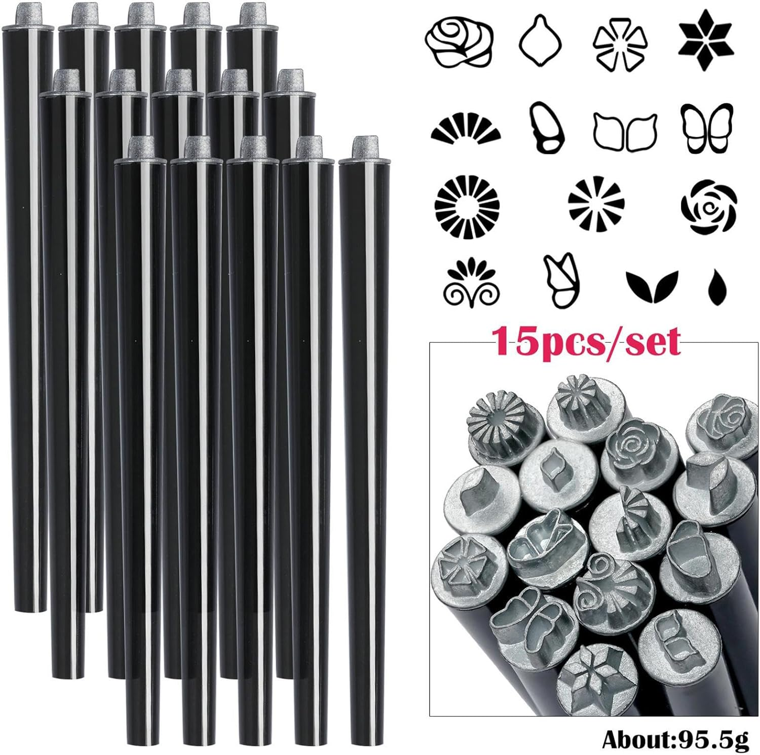 Nail Polish Stamp - Nail Stamping Pen,Design Tools with Different Patterns Doodles Kit for Beginners Girls Home Manicure Salon image number 3